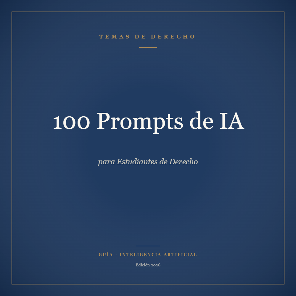 100 Prompts de IA para Estudiantes de Derecho