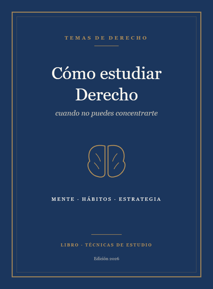 Cómo estudiar Derecho cuando no puedes concentrarte