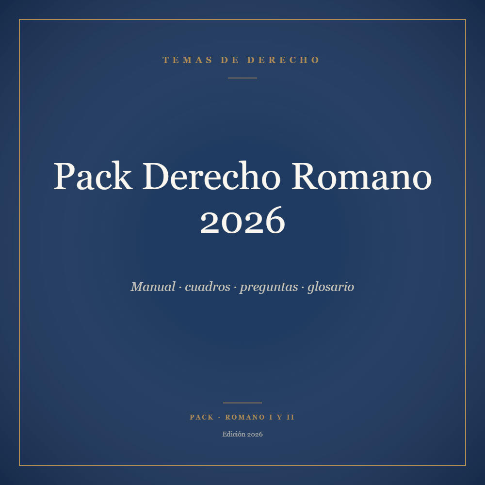 Pack Derecho Romano