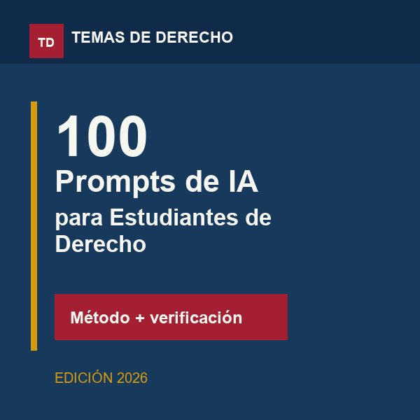 100 Prompts de IA para Estudiantes de Derecho